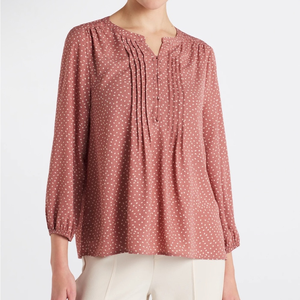 Polka Dot Botton Detail Blouse from Stitch Fix